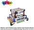X Large Set: Corner support pieces to repair and protect your game or puzzle box. Clip over broken lid corners to cover damage & reinforce box. Fi...