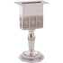 Nickel Havdalah Candle Holder 5.6 Inches Octagon Havdalah Candle Holder, Elegant Jewish Hanukkah Candleholder Stand...