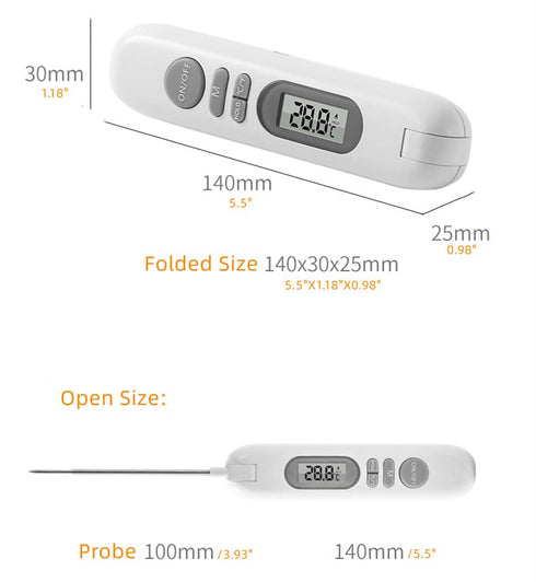 Rechargeable Thermometer for Cooking, Kitchen,Cooking,Sugar, Baking, Milk, Tea, Food Thermometer Digital?Hot Liquid Thermometer, Chef Thermometer ...