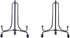 LIONWEI LIONWELI 4inch(2pack) Upgraded Anti-Slip Iron Plate Display Stand Black Easel Display Stand Photo Holder Stand,Displays Picture Frames, De...