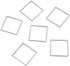 20pcs Adabele 304 Grade Surgical Stainless Steel Hypoallergenic Square Beading Hoop Link Jewelry Findings 20mm Geometric Connector Open Bezel Fram...