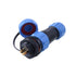 SP13 Aviation Connector M13 Male Plug + Circular Female Socket ?13mm Outdoor Waterproof IP68 Plastic Connectors with Cap Panel Mount Gold Plated 5...