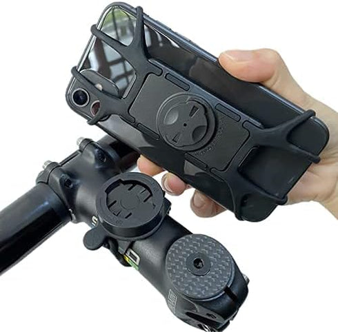 360 Degree Rotating Garmin Bike Mount Attached to Out Front Stem Handlebar for Edge Varia iGPSPORT XOSS Magene Blackbird...