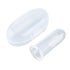 AKOAK 1 Pack Useful Baby Finger Toothbrush Soft Silicone Baby Training Toothbrush with Storage Box, Baby Teeth Cleaning Massage Oral Care (White)...