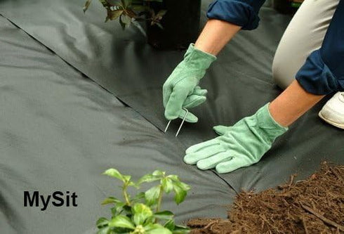 MySit 12" Garden Stakes Pins Landscape Staples 11Ga Tent Stakes 12 Pack, Heavy Duty Galvanized Steel Metal Yard Stakes Ground Lawn Staples Fence A...