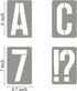 6 Inch Alphabet Letter Stencils for Painting - 42 Pack Letter and Number Stencil Templates with Signs for Painting on Wood, Reusable Numbers and L...