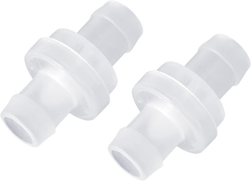 5 Pcs 1/2" Check Valve 12mm Plastic Check Valve One Way Valve Non Return Check Valve for Fuel Gas Air Liquid...
