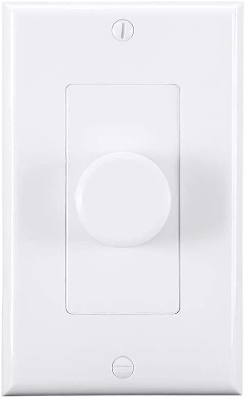 Monoprice RVC25-70 25-Watt - 70V Rotary Speaker Volume Control, Multiple Color Plates Included...