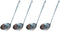 SET OF FOUR (4) - 7 1/2 Inches Indiviual Stainless Steel Serving Soup Sauce Ladle Ladles...