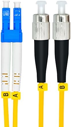 3Meters 10ft LC to FC Duplex 9/125 Single-Mode Fiber Optic Cable Jumper Optical Patch Cord LC-FC...