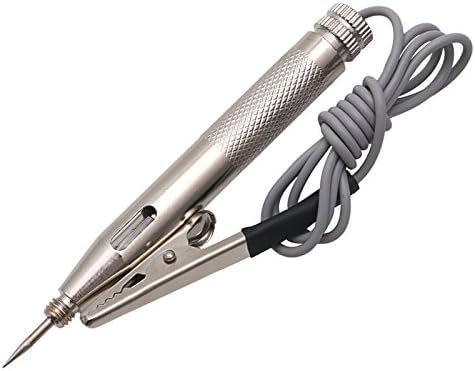 Silver 6V 12V 24V Auto Car Motorcycle Circuit Tester Gauge Test Voltmeter Circuit Testers Tools and Home Improvement...