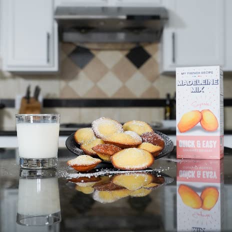 My French Recipe Madeleine baking mix, 8.8 Ounce - Bake Authentic French taste Madeleines! French Gourmet food Cake Mixes Great for Small Gift or ...
