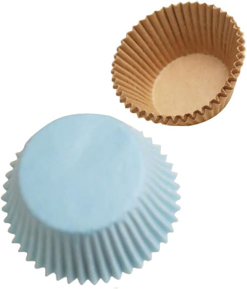 KALAIEN Cupcake Liners Baking Paper Cup Muffin Wrappers for Party 50 Pack (Light Blue)...