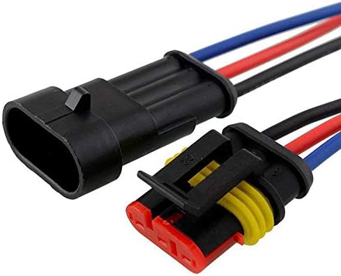 30Pcs/Pack (2 + 3 + 4 Pin Way) 16AWG Car Male & Female Waterproof Electrical Connectors Plug Socket Kit With 10cm Wire 1.5mm Series Terminal Conne...