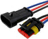 30Pcs/Pack (2 + 3 + 4 Pin Way) 16AWG Car Male & Female Waterproof Electrical Connectors Plug Socket Kit With 10cm Wire 1.5mm Series Terminal Conne...
