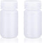 4.2 oz Wide Mouth Lab Reagent Bottle, Laboratory Grade Chemical Container, Sealed Leak-proof Translucent HDPE Bottle, Pill Bottle, Water Sample Bo...