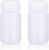 4.2 oz Wide Mouth Lab Reagent Bottle, Laboratory Grade Chemical Container, Sealed Leak-proof Translucent HDPE Bottle, Pill Bottle, Water Sample Bo...