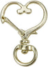 Pack of 50 Heart Shaped Swivel Snap Hook Metal Spring Snap Clip Keychain Clip Jewelry Clasps Key Ring for Jewelry Making Bag Accessories DIY Craft...