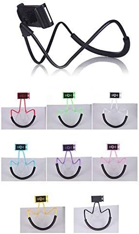 Flexible Long Arms Stand Clip Holder,Hanging on Neck Universal Mobile Phone Stand Lounger's Bracket For Mobile Phone Tablet PC Desktop(Blue)...