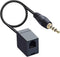 RJ9 to 3.5mm Telephone Adapter Cable Female RJ9 Headset to Male 3.5mm Cell Phone Adapter Convert RJ9 Headphone to Smartphones Most Android0 Cellph...
