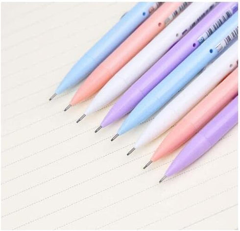 Rainbow series cute 0.5mm Point Mechanical Pencils Pack of 8 Pcs...
