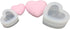 Szecl 2Ps 3D Heart Silicone Molds for Epoxy Resin Small Mirror Heart Shape Smooth and Full Crafts Crystal Resin Molds Handmade Love DIY Jewelry Ma...
