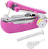 Mini Single Stitch Handheld Sewing Machine,Pocket Manual Sewing Machine Handheld Sewing Machine Purple Light Weight Pocket Sewing Machine for Clot...