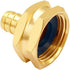 2PCS Solid Brass 1/2" PEX Barb to 3/4" GHT Female Garden Hose End Connector Splicer Mender Repair Fitting...
