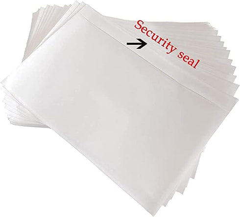 7.5 inch X 5.5 inch Clear Self-adhesive Top Loading Packing List Pouches, Shipping Label Envelopes, Mailing Pouches For Shipping Clear, 50pcs, Whi...