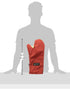 San Jamar CTC17 Cool Touch Conventional Oven Mitt Heat Protection up to 500° F, 17" Length, Red...