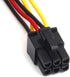 4-Pin Molex to 6-Pin PCI- Express PCIE Adapter Power Cables, 4-Pin Male to 6-Pin PCI- Express PCIE Female Graphics Card Power Adapter Cable (1Pack...