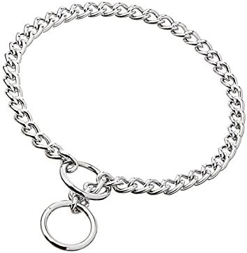 Stainless Steel P Chock Metal Chain Training Dog Pet Collars Necklace Walking Training Pet Supplies for Small Medium Large Dogs,45cm...