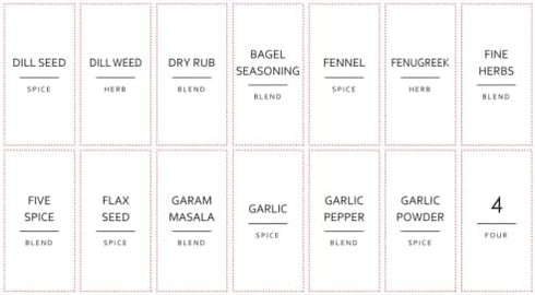 Talented Kitchen 140 Pack of Minimalist Spice Jar Labels, Preprinted, Water Resistant Stickers (Gold Text)...