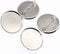 RuiLing 50pcs 2.5cm Silver Brooch Clasps Pin Disk Base Disc Blank Thicken Cabochon Trays for Badge DIY Jewelry Craft Making Decoration Accessories...