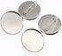 RuiLing 50pcs 2.5cm Silver Brooch Clasps Pin Disk Base Disc Blank Thicken Cabochon Trays for Badge DIY Jewelry Craft Making Decoration Accessories...