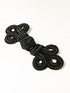 Chinese Frogs Button Closures Hook & Eye Fastener - Sewing Quilting Renaissance Dance Hawaiian Bridal Costumes Outfit home decor- Black -3"x1.25"-...
