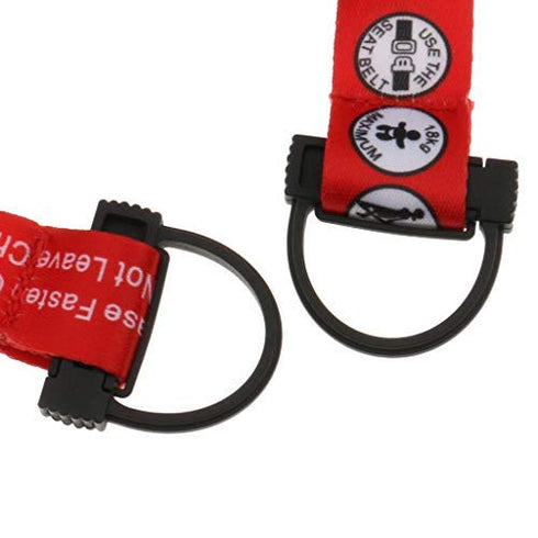 Hooshing Kids Baby Safety Seat Belt Adjustable Supermarket Shopping Cart Belt Chair Seat Belts Red...