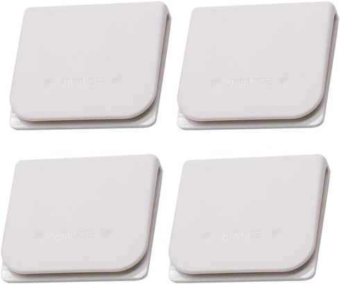 4 Pack Windproof Stop Protect Clips, Shower Splash Guard Curtain Clip, Self Adhesive Shower Curtain Clips Splash (White)...