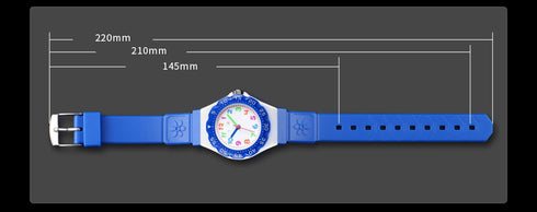 MASTOP Women Men Waterproof Plastic PU Strap Sports Quartz Watch (Dark Blue)...