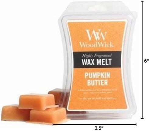 WoodWick Pumpkin Butter Hourglass 3 oz Wax Melt...