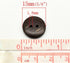 PEPPERLONELY Brand 100PC Brown Coconut Shell Buttons 2 Hole Scrapbooking Sewing Buttons 15mm (5/8 Inch)...