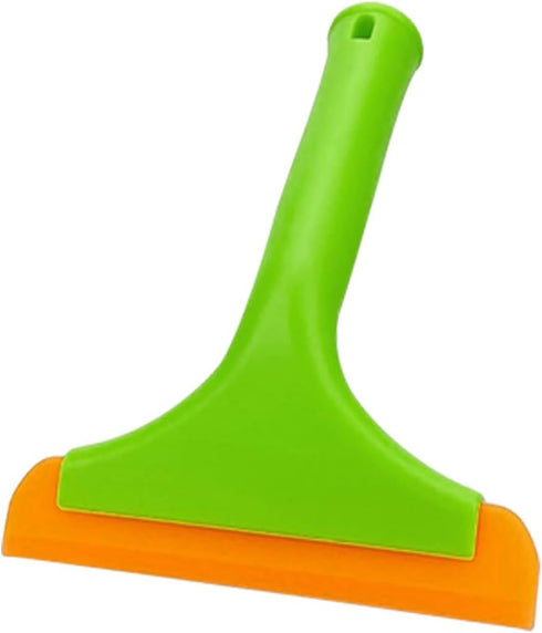 Car Flexible Silicone Squeegee, 5.9" Blade and 7.5" Long Handle Scraper, Auto Water Blade, Water Wiper for Car Window Windshield Mirror Bathroom G...