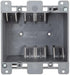Newhouse Hardware 2-Gang PVC Old Work Electrical Outlet Box (3-Pack) | 25 cu. in. Plastic Junction Box for Switches, GFCI, or Duplex Receptacle Ou...