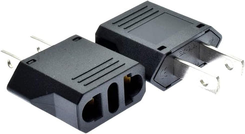 US Plug Adapter, EU AU CN to US America Travel Plug Adapter AC Outlet Power Converter(2 Pack)...