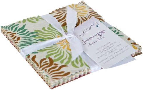 Freshcut Charm Pack (30 Pieces) by Heather Bailey for FreeSpirit 6 x 6 inches (15.2 cm x 15.2 cm cm) Fabric Squares...
