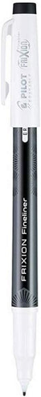 (12) PILOT Frixion Fineliner Erasable Marker Pens Fine 12 Count Black Ink (12144)...