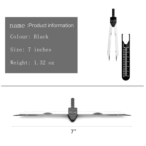 Electrocardiogram Caliper Black Calipers Electrocardiogram Divider for Nursing (Black-2pcs)...