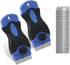 2PACK Razor Blade Scraper Tool with 30Pcs Stainless Steel Blades for Glass Stovetops Cooktop Ceramic Metal Tape Paint Glue Stickers Removal Tool W...