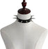 Black Spiked Leather Choker Collar Necklace for Women Gothic Punk PU Chokers Necklaces Halloween Costumes Cosplay Accessories for Women Spike Chok...