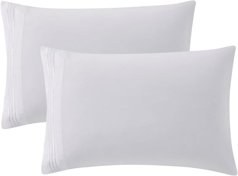 Clara Clark Bed Sheets, Premier 1800 Series 4 Piece Bed Sheet Set, Deep Pocket, Wrinkle, Fade, Stain Resistant, Luxury Soft Bedding Sheets & Pillo...
